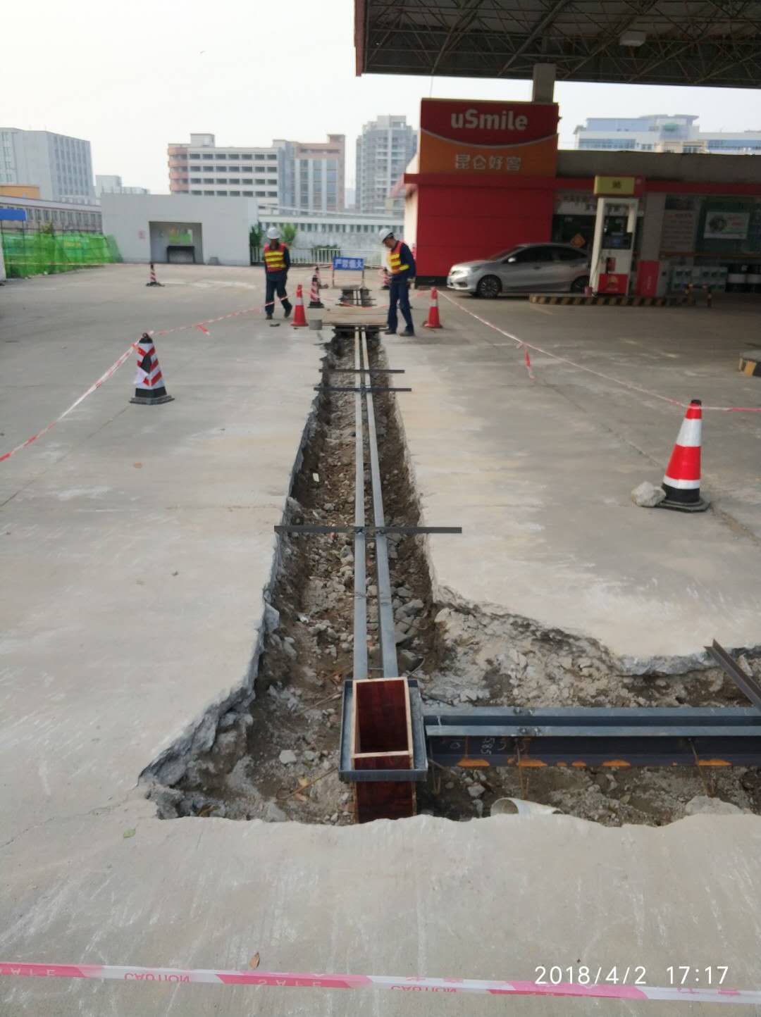 中油BP斗山二號(hào)加油站環(huán)保溝維修工程